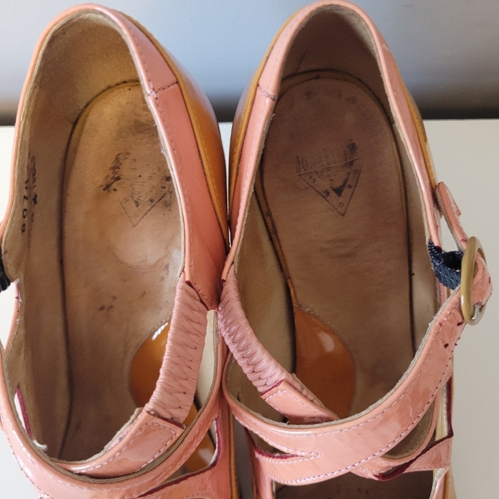 Fluevog Bellevue Pearl Hart Criss Crossed Mary Jane Heel, GUC, Size 7.5 - Picture 4 of 16